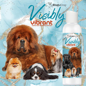 visibly vibrant dog shampoo