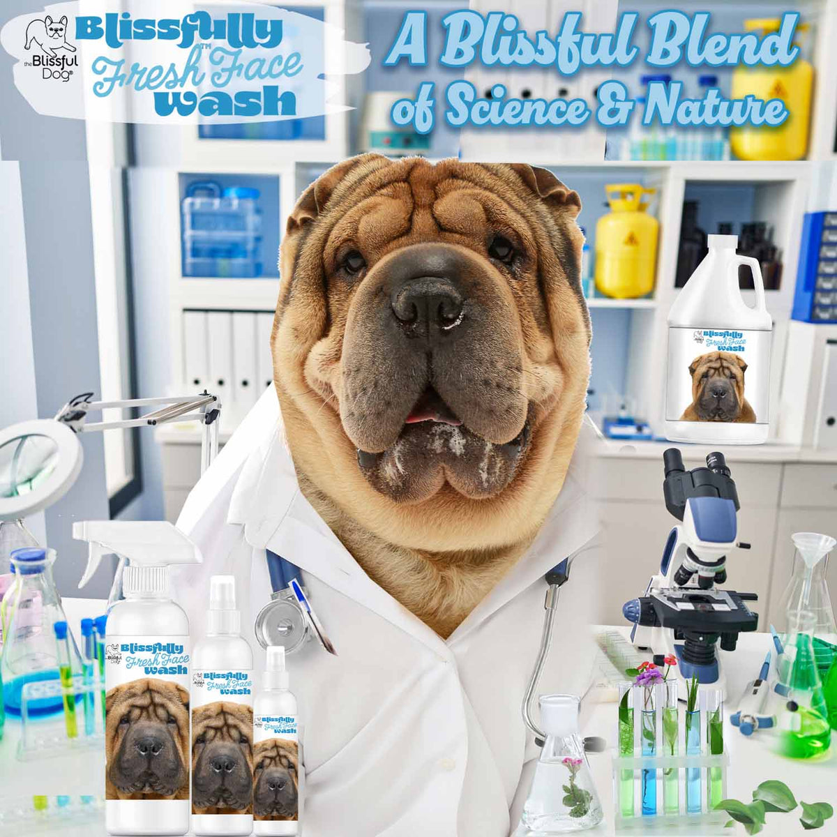 Chinese Shar-Pei Blissfully Fresh™ Face Wash