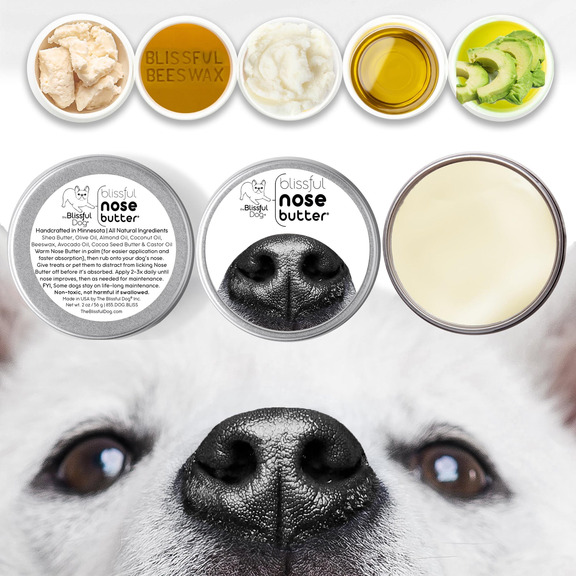 nose butter soothes dry dog noses