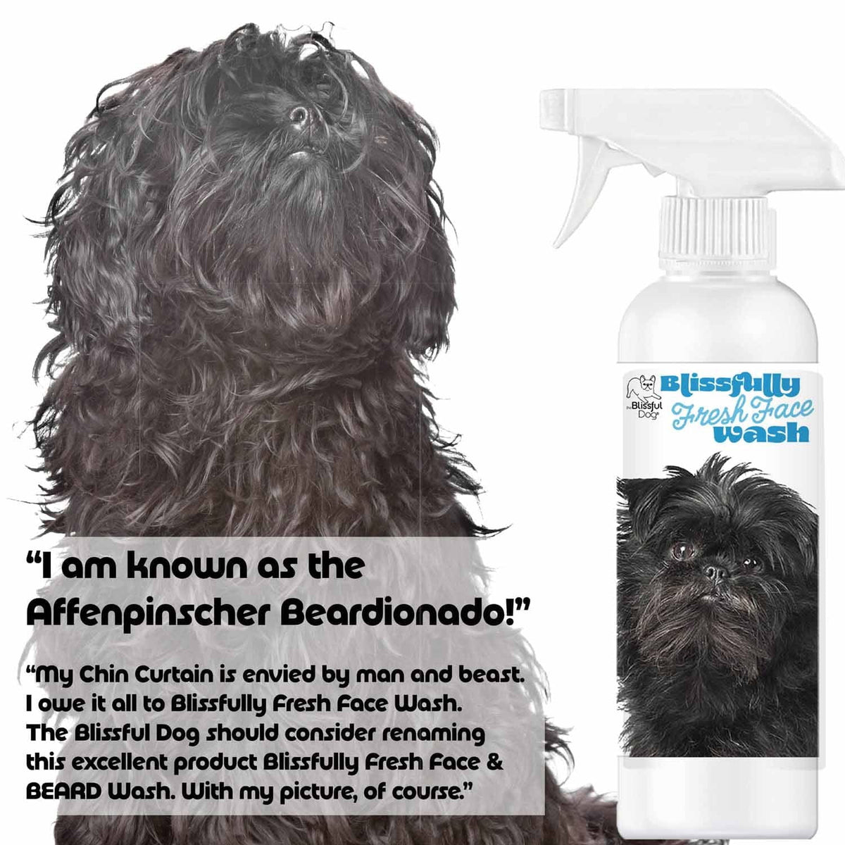 Affenpinscher beard cleanser