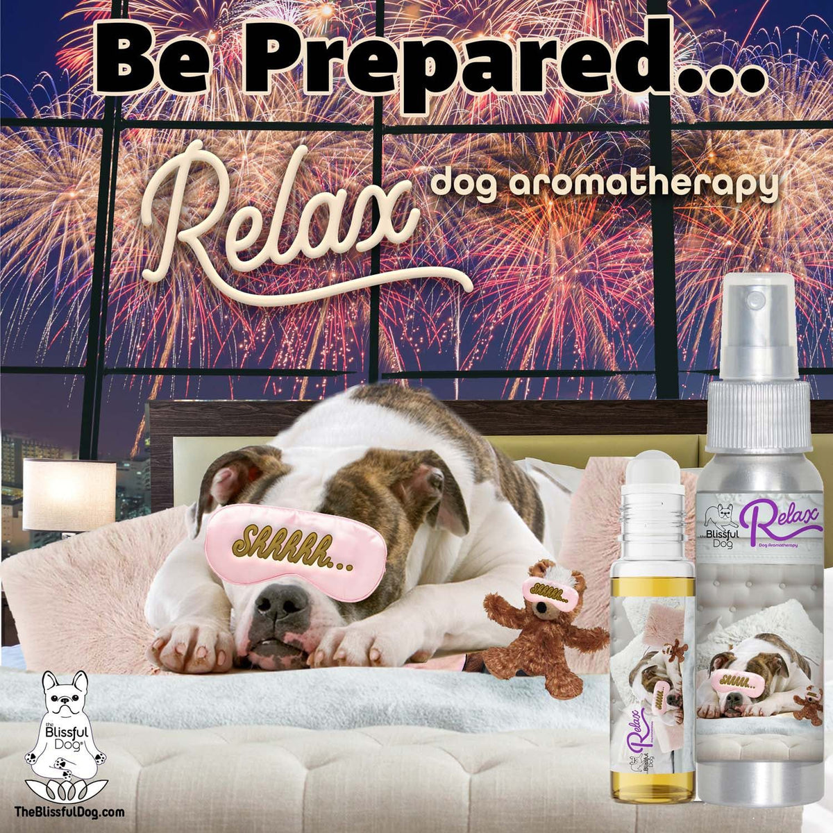 American Bulldog Relax Dog Aromatherapy
