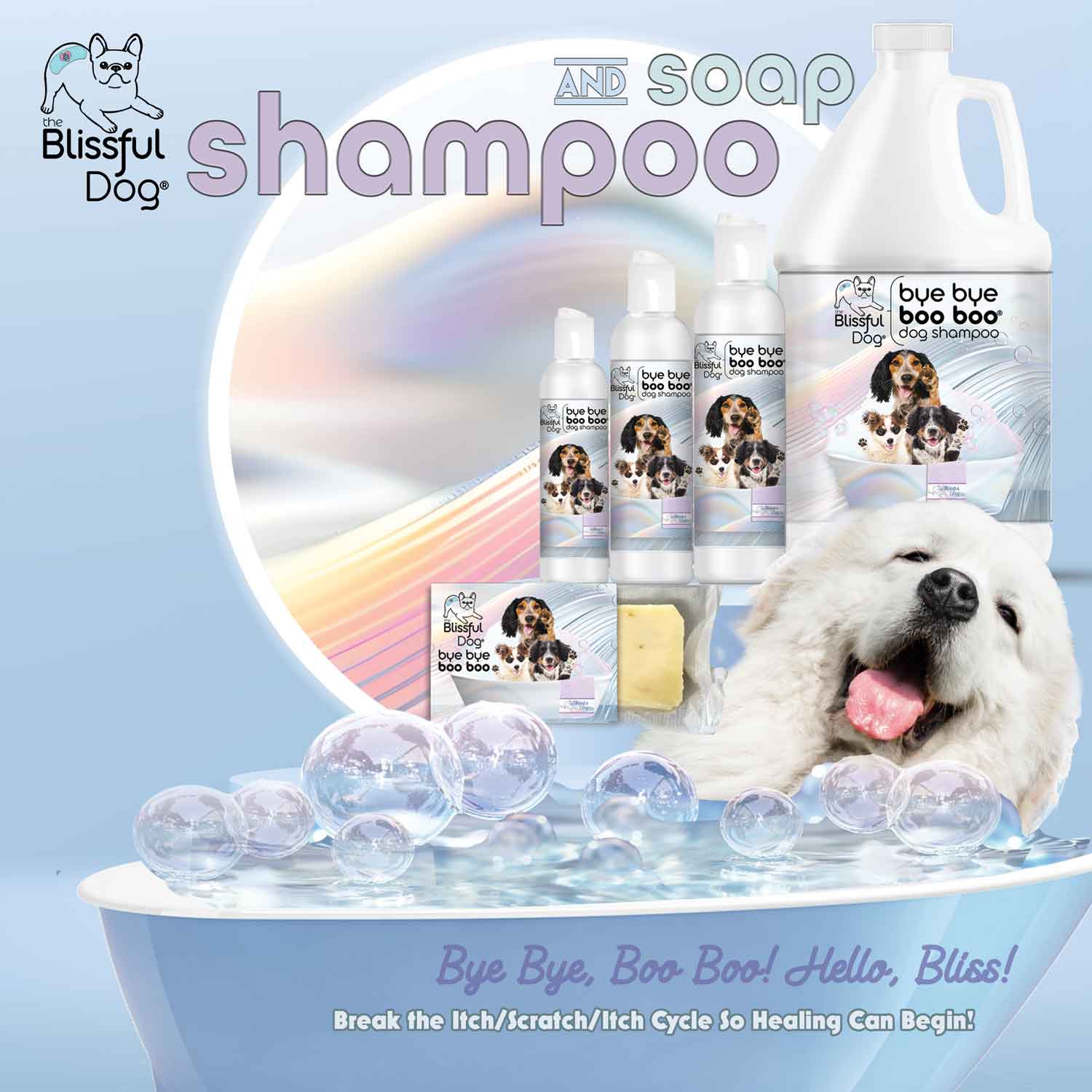 Bye Bye Boo Boo™ Dog Shampoo & Bar Soap