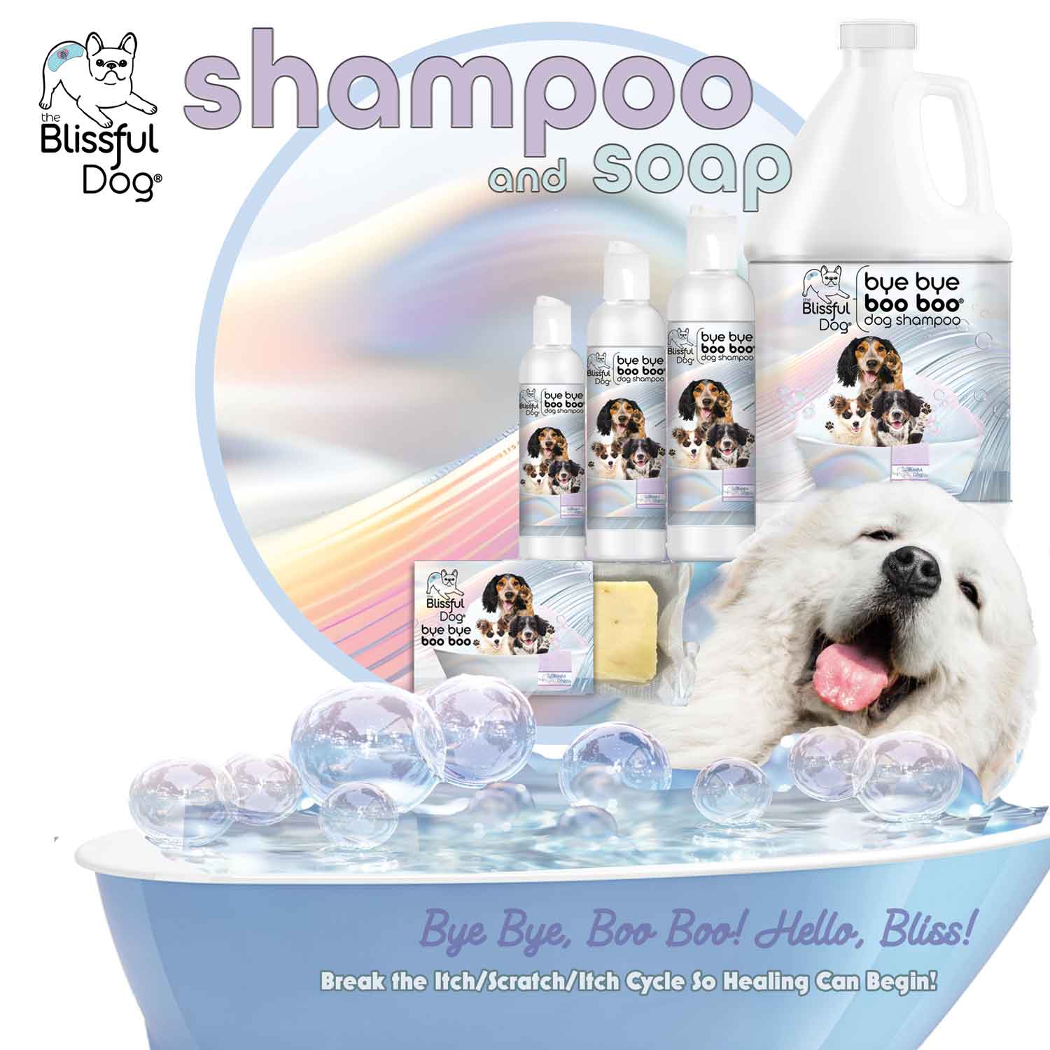 Bye Bye Boo Boo™ Dog Shampoo & Bar Soap