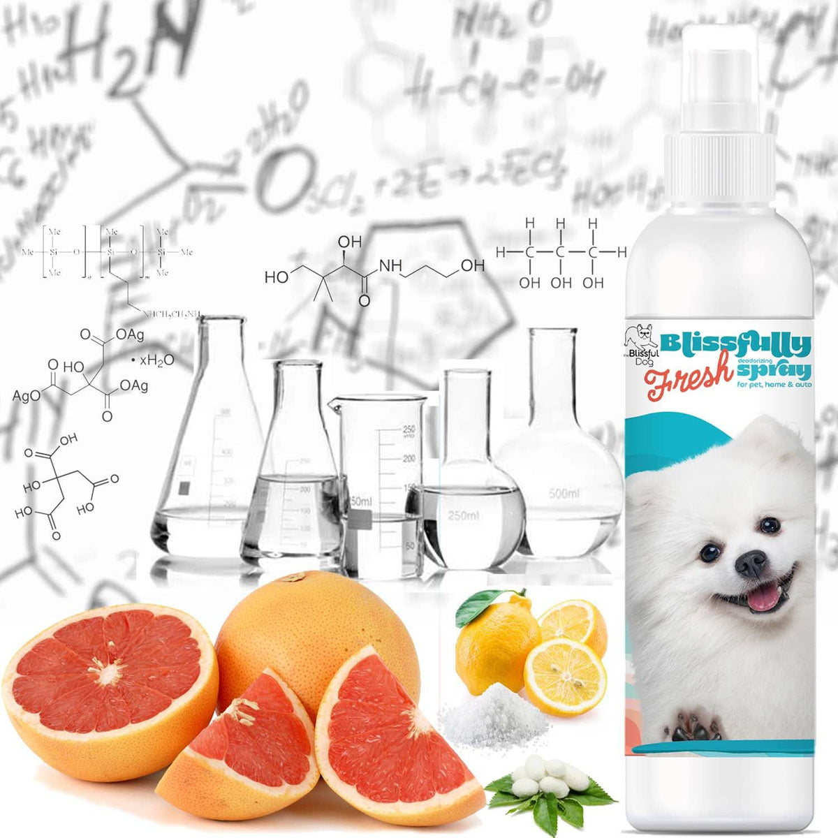 Blissfully Fresh™ Pet Deodorizing Spray bottles