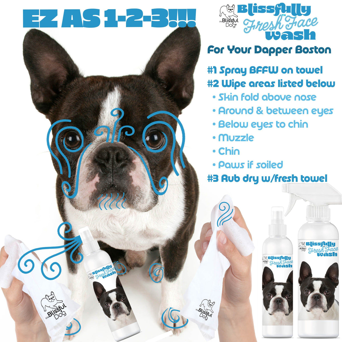 Boston Terrier Blissfully Fresh™ Face Wash