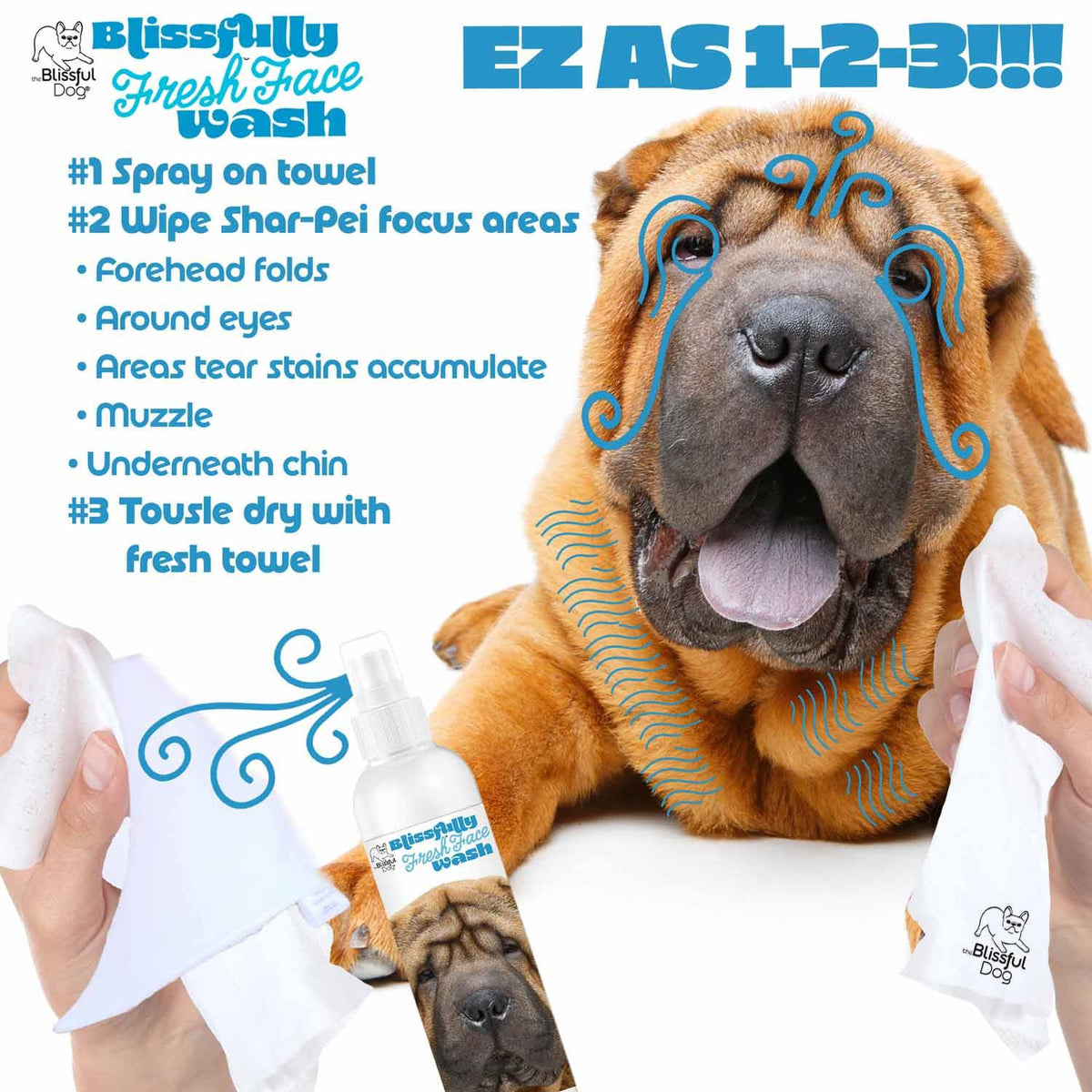 Chinese Shar-Pei Blissfully Fresh™ Face Wash