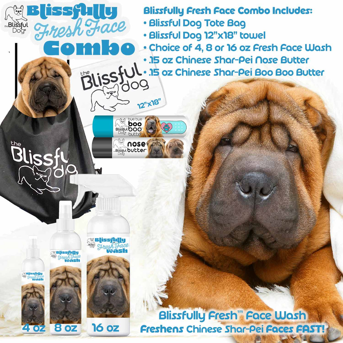 Chinese Shar-Pei Blissfully Fresh™ Face Wash