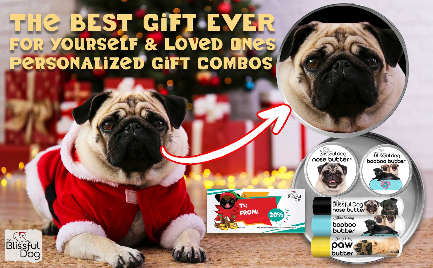 pug holiday gifts