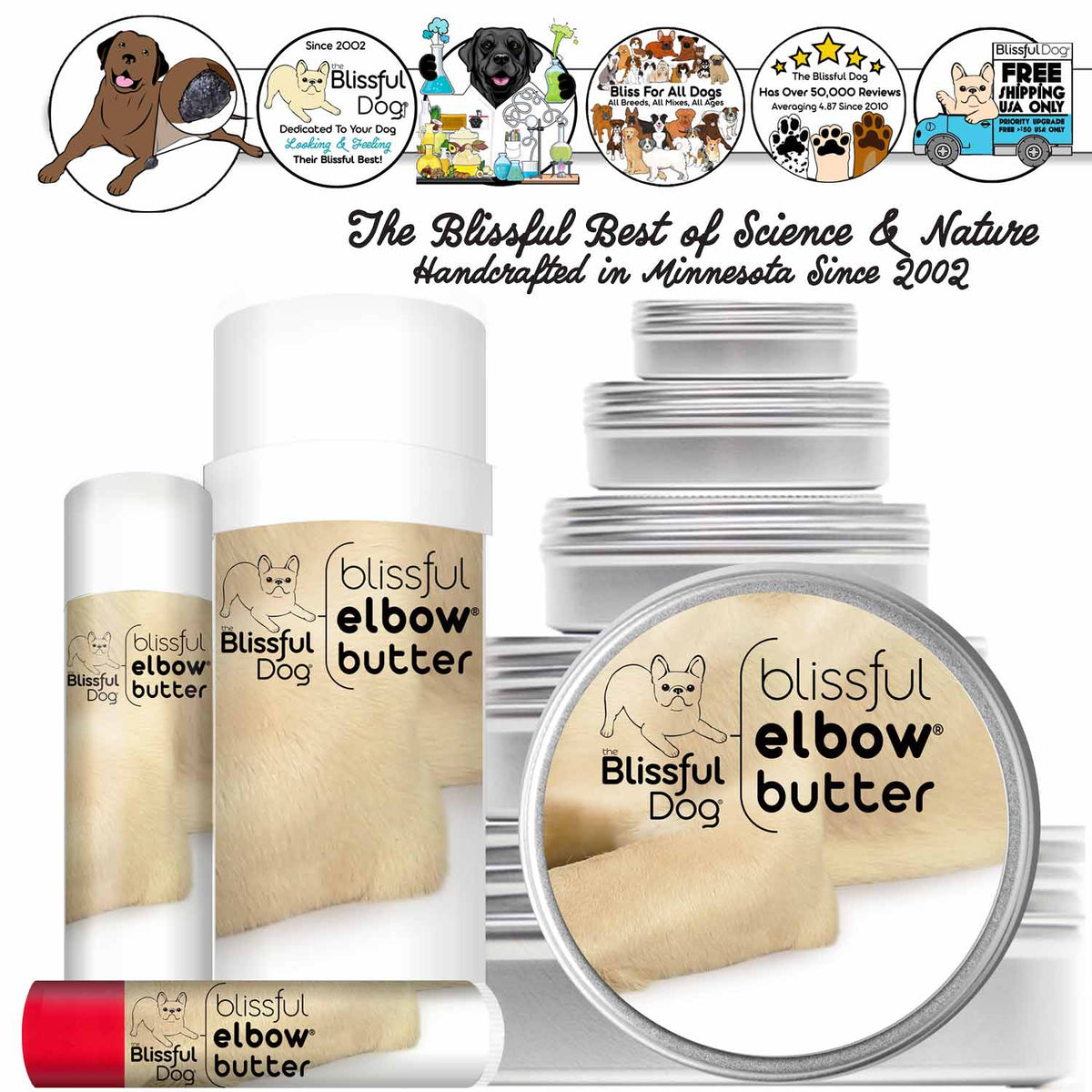 blissful dog elbow callus butter