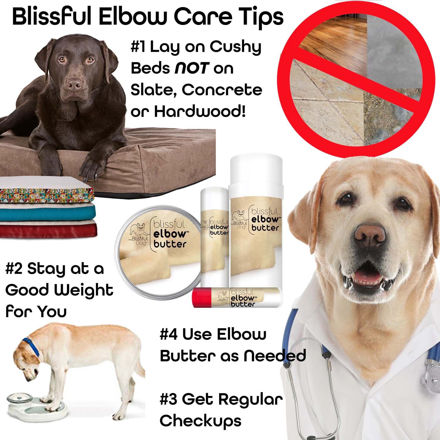 The Blissful Dog Blissful Elbow™ Butter Balm For Dog Elbow Calluses