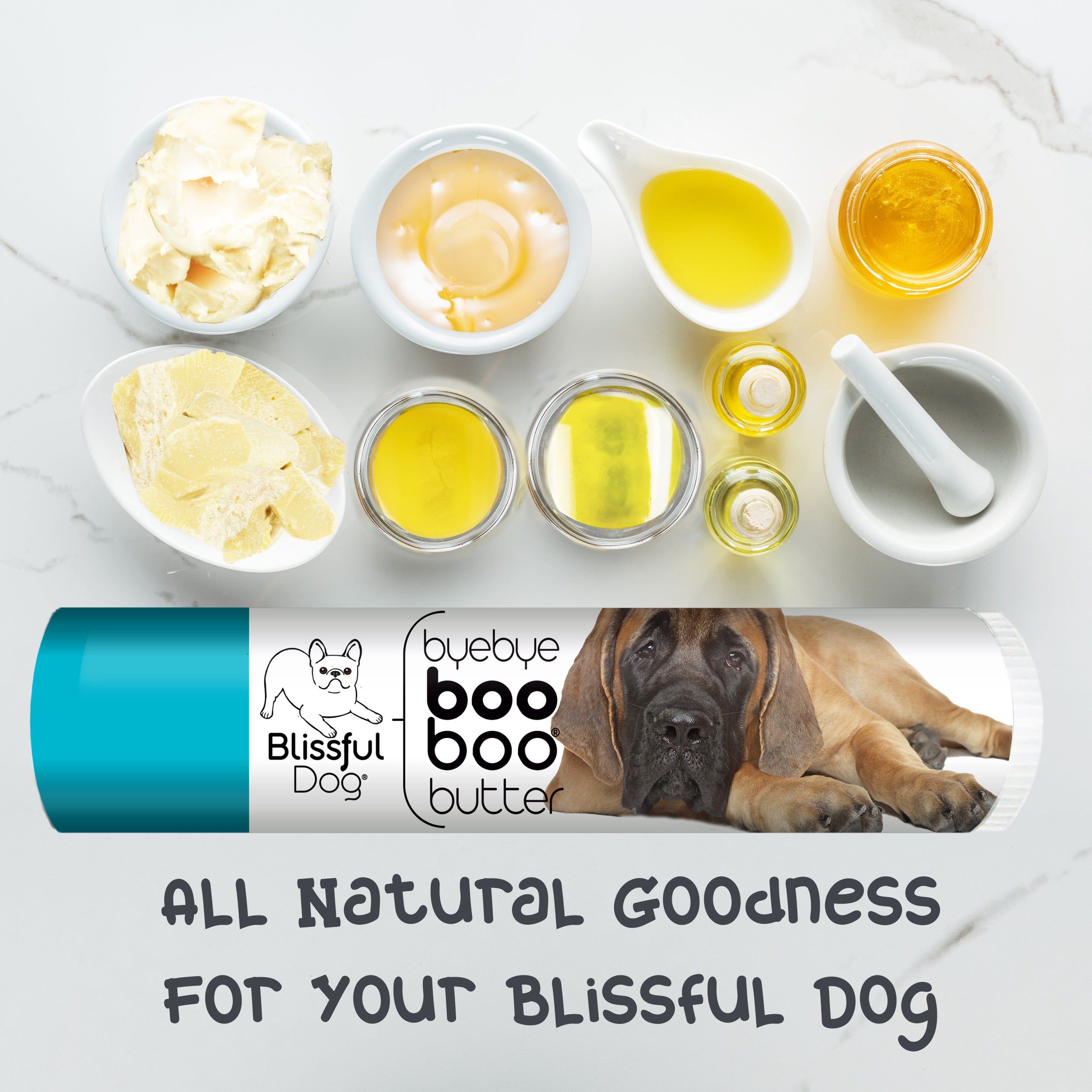 The Blissful Dog Boo Boo Butter for Mastiff Skin Care For Your Big Dog