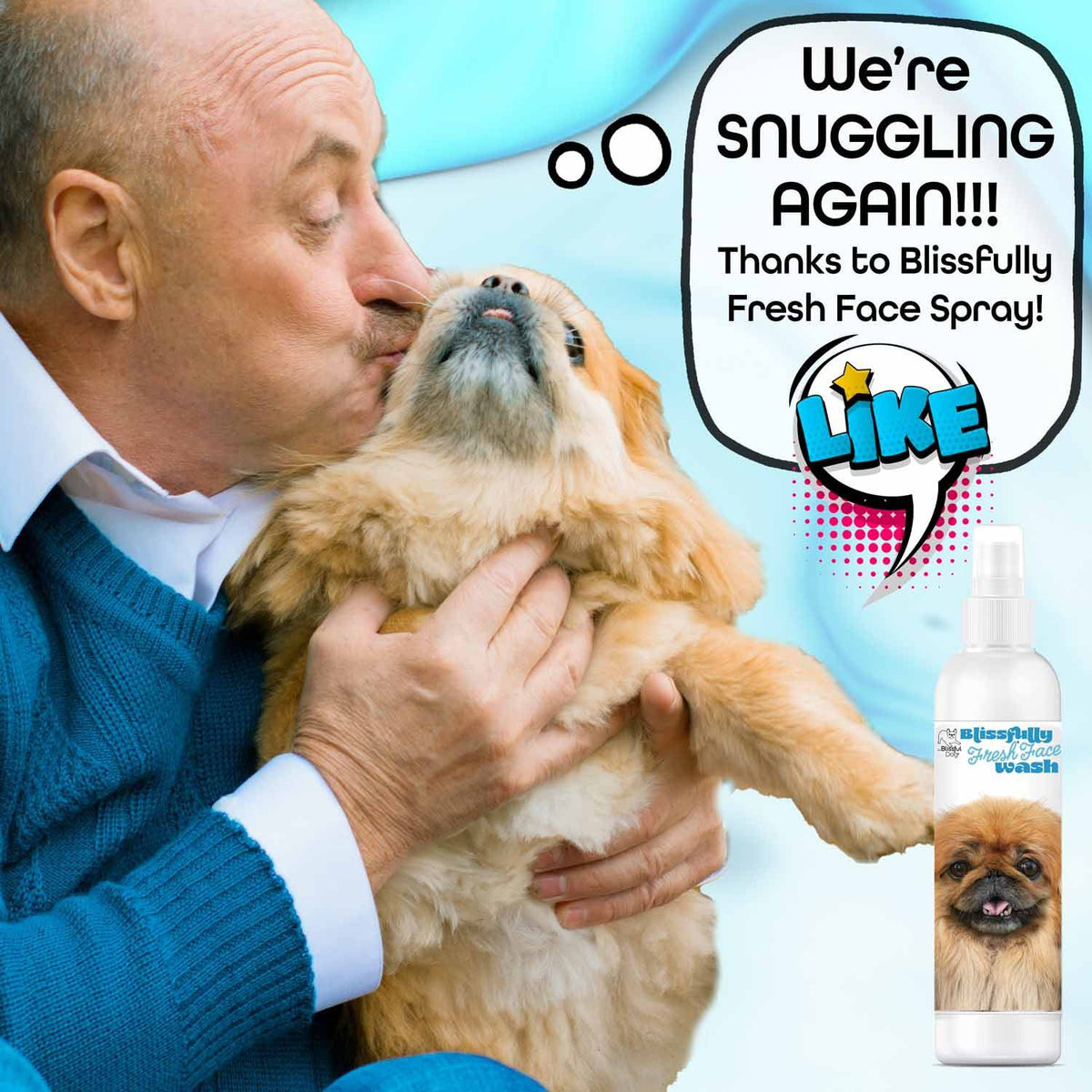 Pekingese face cleaner