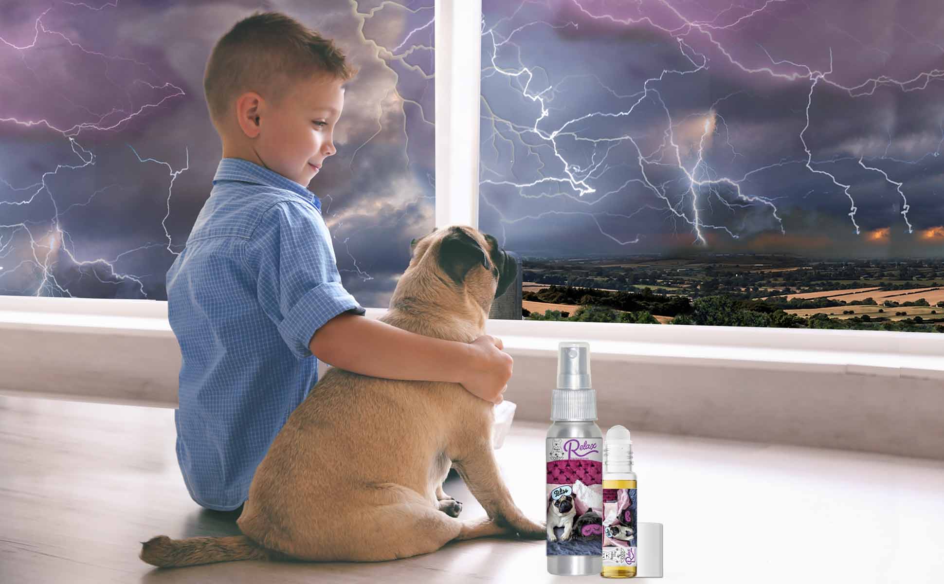 DOG ROMATHERAPY FOR THUNDERSTORMS