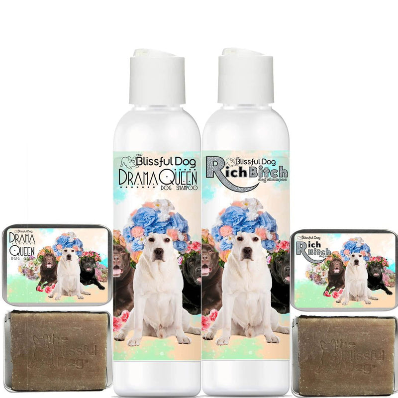 Rich Bitch & Drama Queen Labrador Retriever Luxury Shampoo & Soap The