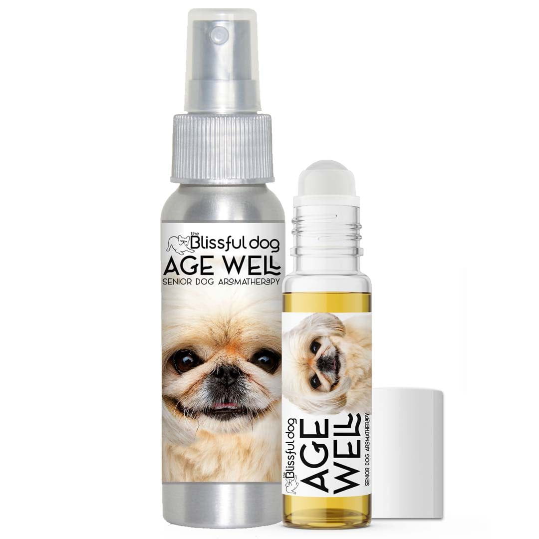 senior pekingese aromatherapy