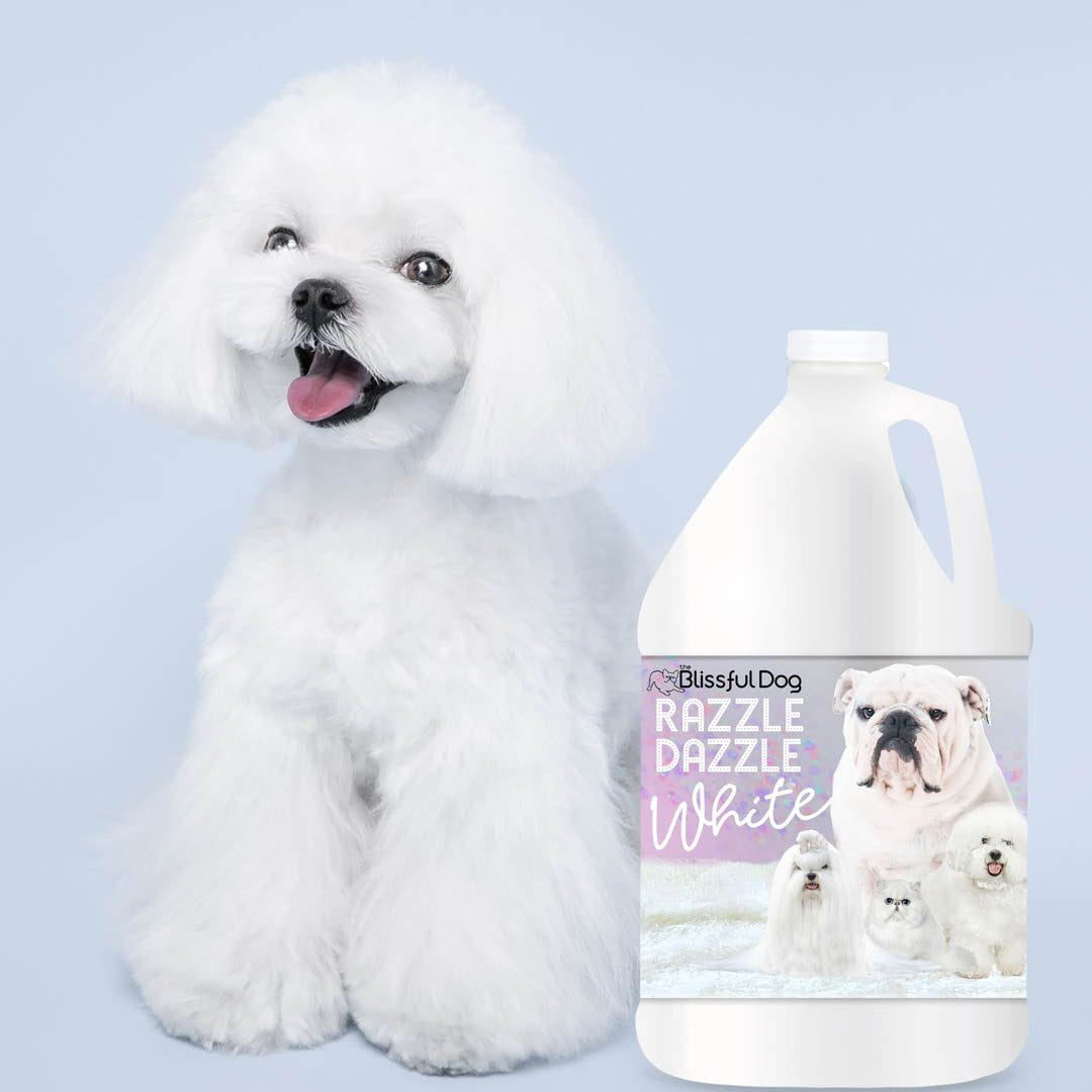 The Blissful Dog Whitening Shampoo Brightens White, Gray, Silver Coats